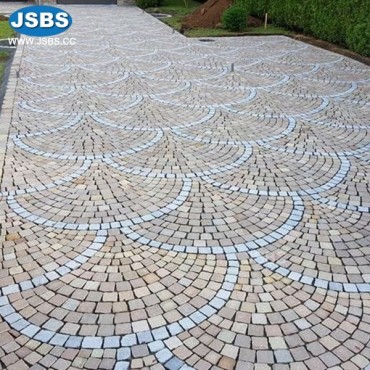 Fan shape floor mosaic, Fan shape floor mosaic