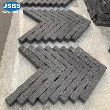 Black Floor Brick Mosaic, JS-MC046