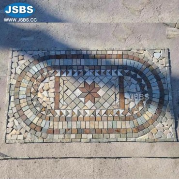 Square Slate floor Mosaic, Square Slate floor Mosaic