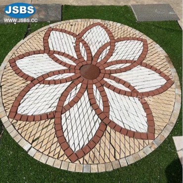 stone flower floor medellion, stone flower floor medellion