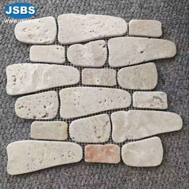 Easy-Install Travertine Tiles with Mesh Backing, JS-MC111