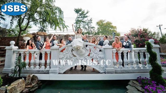 Luxury Wedding Marble Leaves Balustrade Project for US