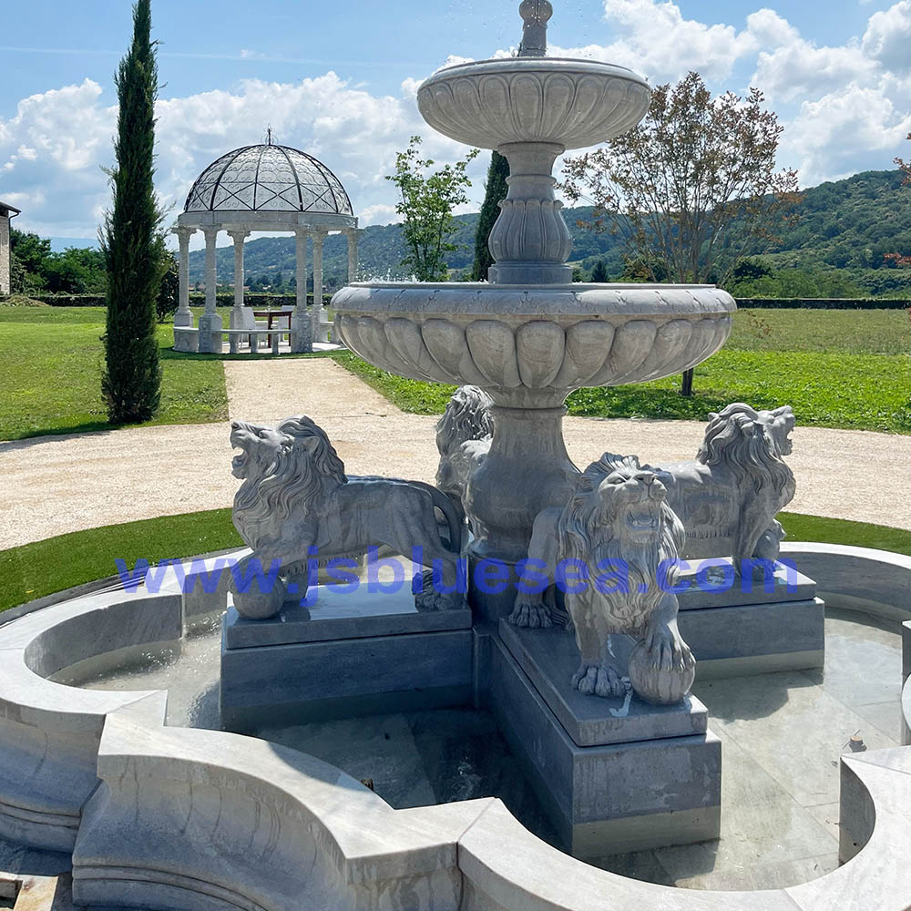 Lion Water Fountain project for French Chateau