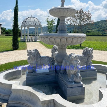 Lion Water Fountain project for French Chateau