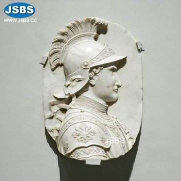 White Marble Wall Portrait, js-rf112