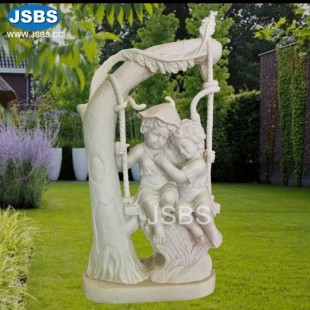 Marble Children Garden Statue, Marble Children Garden Statue