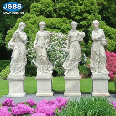 Marble Four Seasons Garden Statue, JS-C042