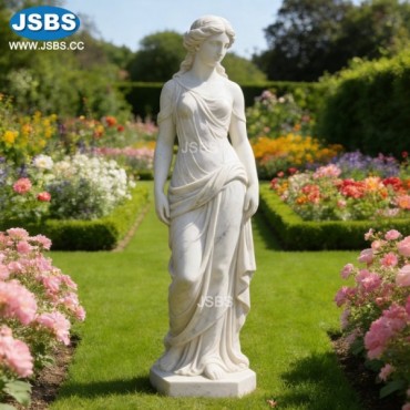 White Marble Girl Statue, js-c480