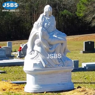 Pieta Headstone for US Honor Customer, Pieta Headstone for US Honor Customer