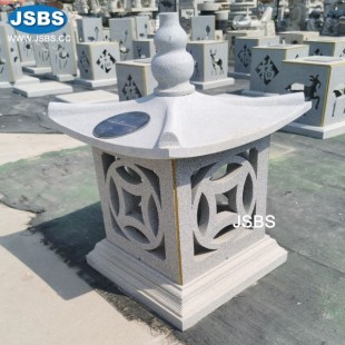 Solar Panel Chinese Stone Lantern, Solar Panel Chinese Stone Lantern