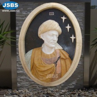 Marble Portrait Wall Ornament, JS-OM022