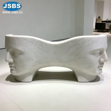 Marble Double Face design bench, Marble Double Face design bench